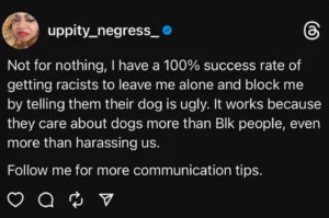 And Black Jesus Said Unto the Racists: “Lo, Thy Dog Is Ugly.”